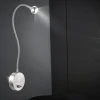 Seinävalaisin Globo Serpent LED 3 W IP20 520 mm metalli harjattu teräs
