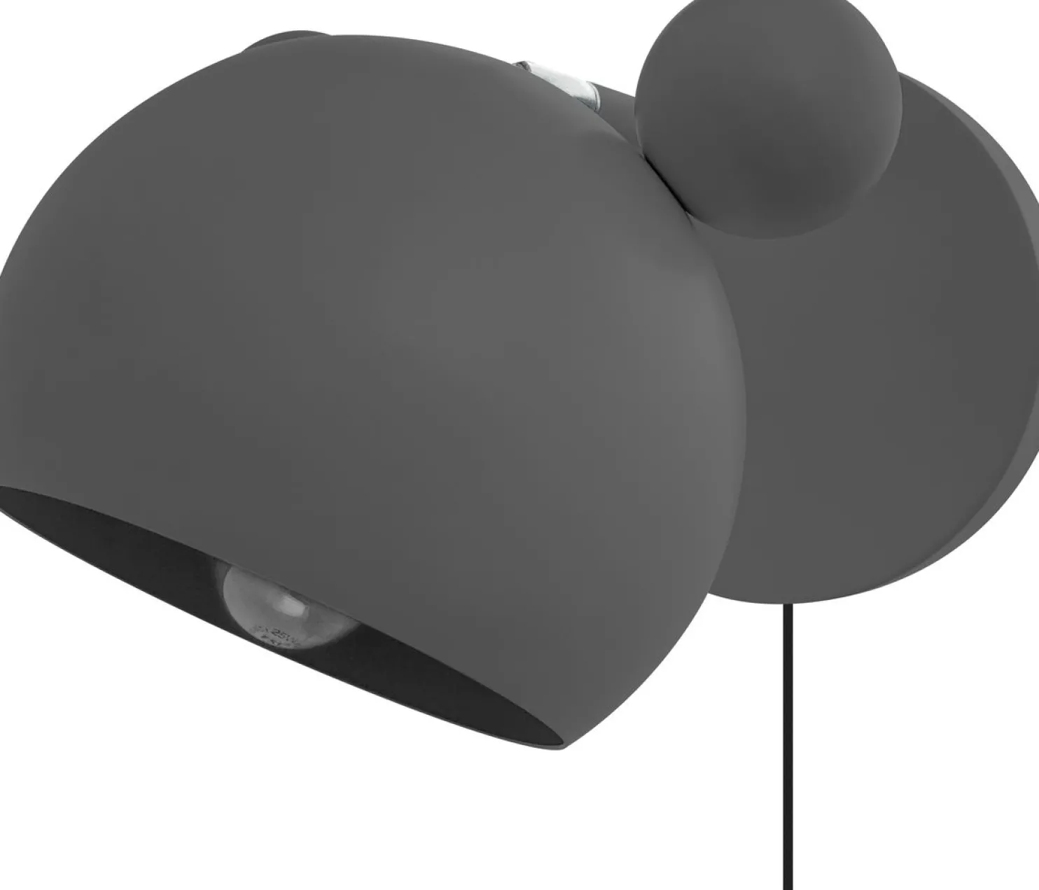 Seinävalaisin Heat Mouse harmaa