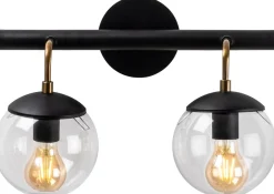 Seinävalaisin Linento Lighting Merri 2-osainen musta