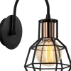 Seinävalaisin Linento Lighting Kapadokya, Ø17cm, E27, musta
