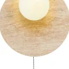 Seinävalaisin Linento Lighting Tor-Look-B beige/valkoinen