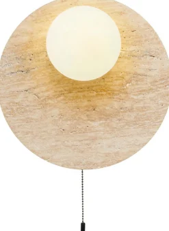 Seinävalaisin Linento Lighting Tor-Look-B beige/valkoinen