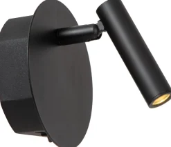 Seinävalaisin Lucide Jolijn Ø10.2cm, USB-ladattava, magneettikiinnitys