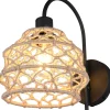Seinävalaisin Trio Hive, E27, luonnollinen väri/hamppu