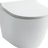 Seinä-WC-istuin Lavabo Studio, ohuella kannella, valkoinen