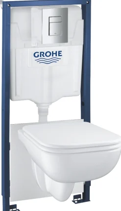 Seinä-WC-paketti Grohe Solido 5-in-1, valkoinen