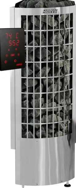 Sähkökiuas Harvia Cilindro Corner PCC90XE Steel, 9,0kW, 8-14m³, erillinen ohjaus