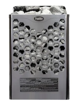 Sähkökiuas Helo Hanko 80 STJ 8 kW 8-12 m³ kiinteä ohjaus kromi