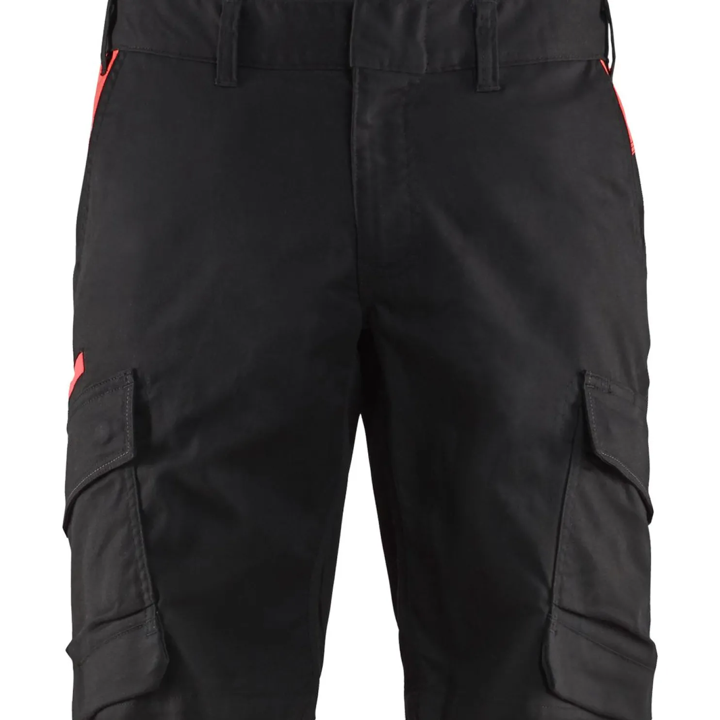 Shortsit Blåkläder 1446 Stretch musta/punainen
