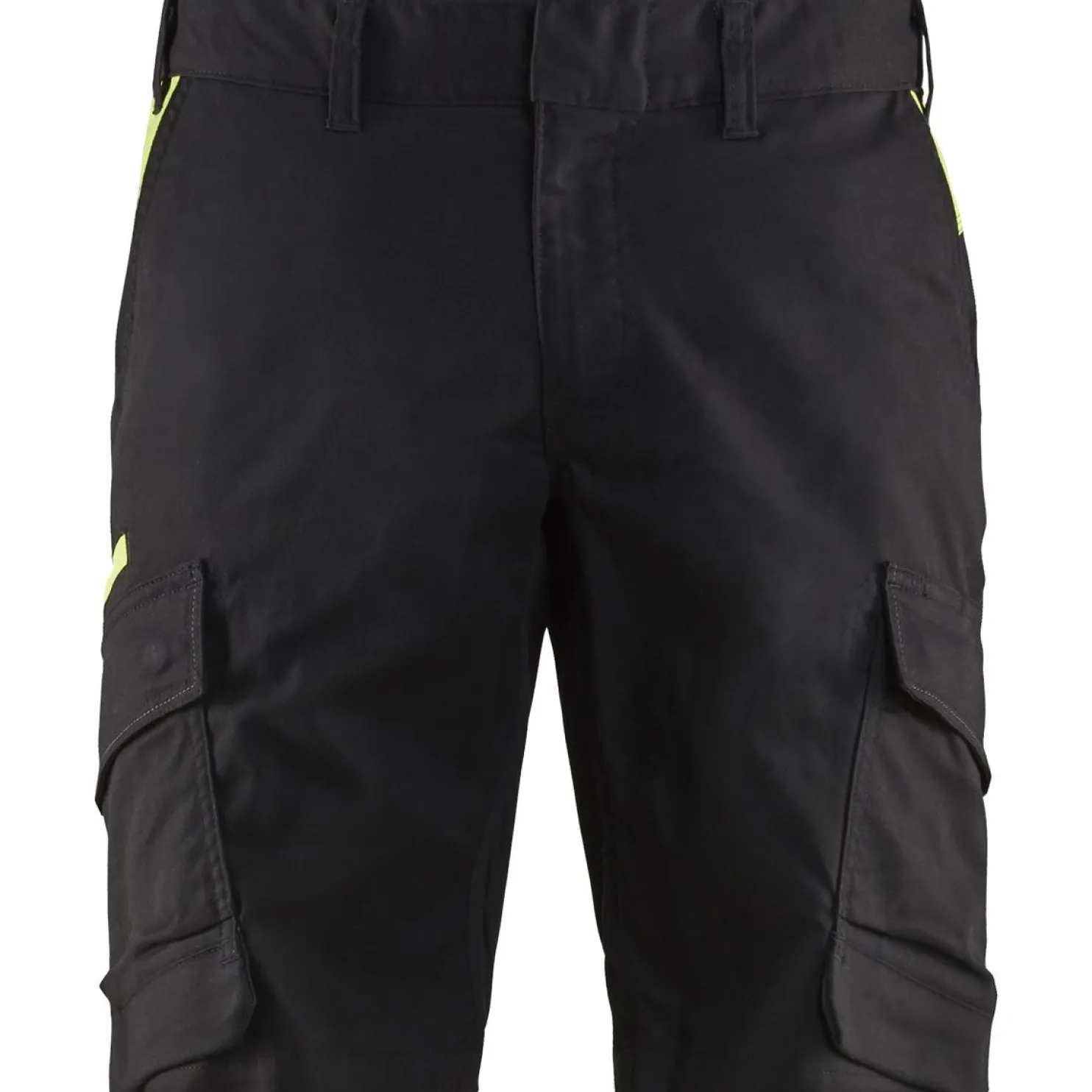 Shortsit Blåkläder 1446 Stretch musta/keltainen