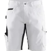 Shortsit Blåkläder 1094 Stretch valkoinen/tummanharmaa