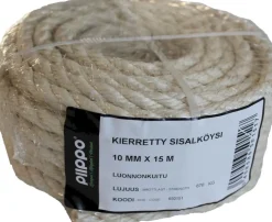 Sisalköysi Piippo kierretty minikieppi 10mm x 15m