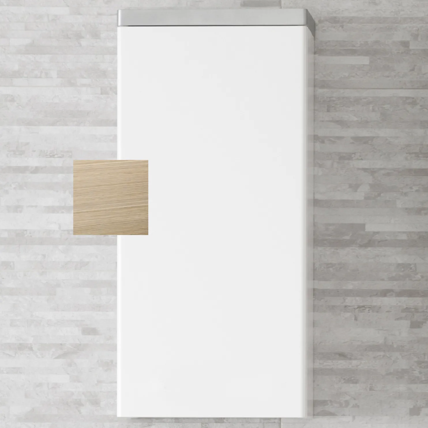 Sivukaappi Ido Glow 300x645x185mm push open tammi