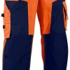 Softshell-riipputaskuhousut Blåkläder 1567 Highvis oranssi/sininen
