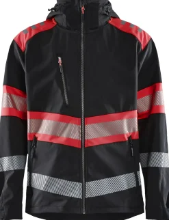 Softshell-takki Blåkläder 4494 Highvis musta/huomioväri