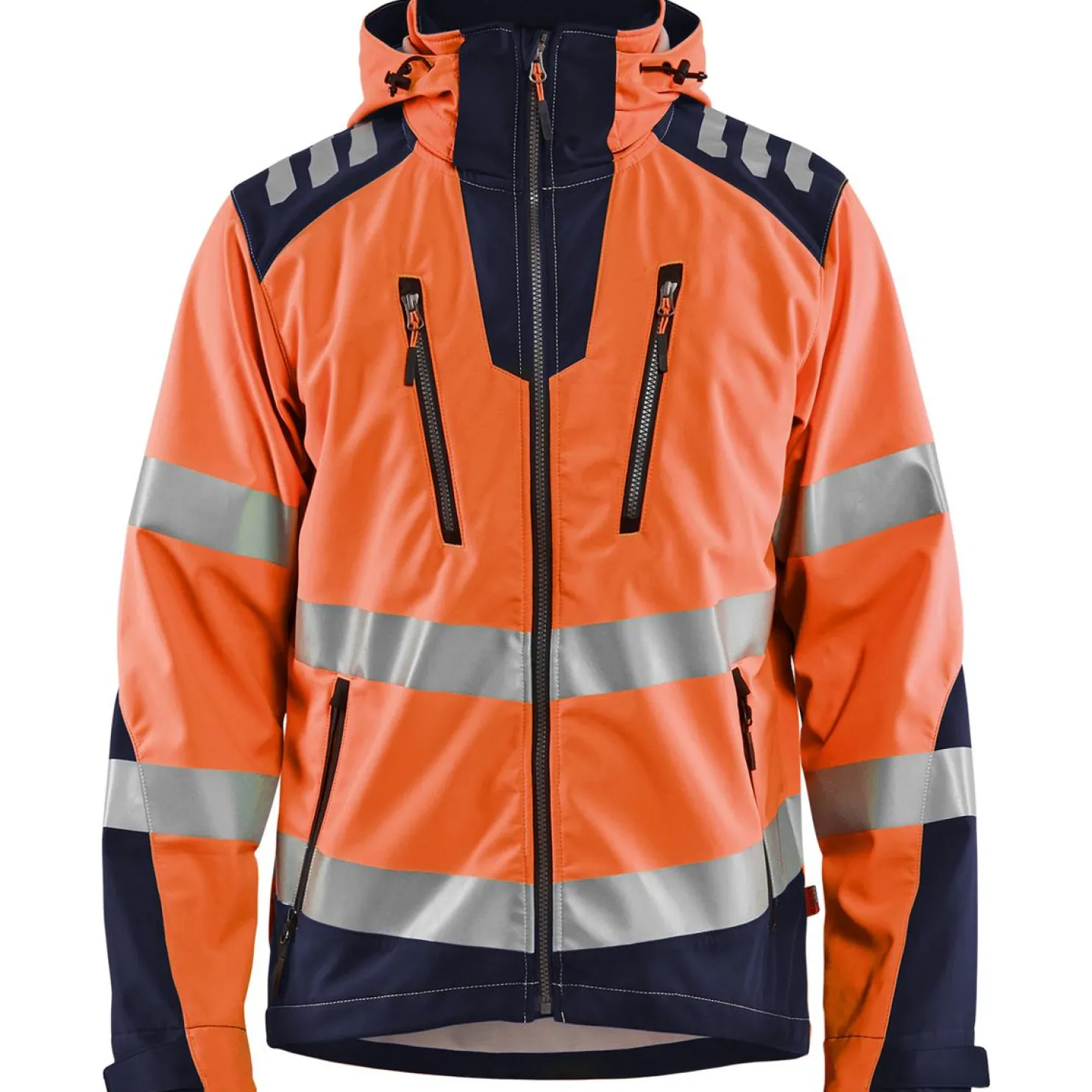 Softshell-takki Blåkläder 4491 Highvis huomio-oranssi/sininen