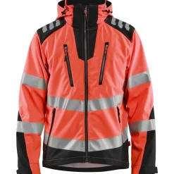 Softshell-takki Blåkläder 4491 Highvis huomiopunainen/musta