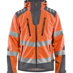 Softshell-takki Blåkläder 4491 Highvis huomio-oranssi/harmaa