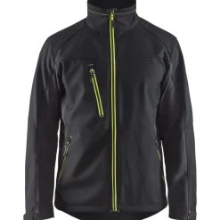 Softshell-takki Blåkläder 4950 musta/keltainen