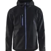 Softshell-takki Blåkläder 4949 musta/keskisininen