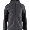 Softshell-takki Blåkläder 4753 Unite hupulla harmaa/musta