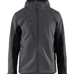 Softshell-takki Blåkläder 4753 Unite hupulla harmaa/musta