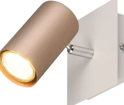 Spotti Trio Marley GU10 valkoinen/ruskea