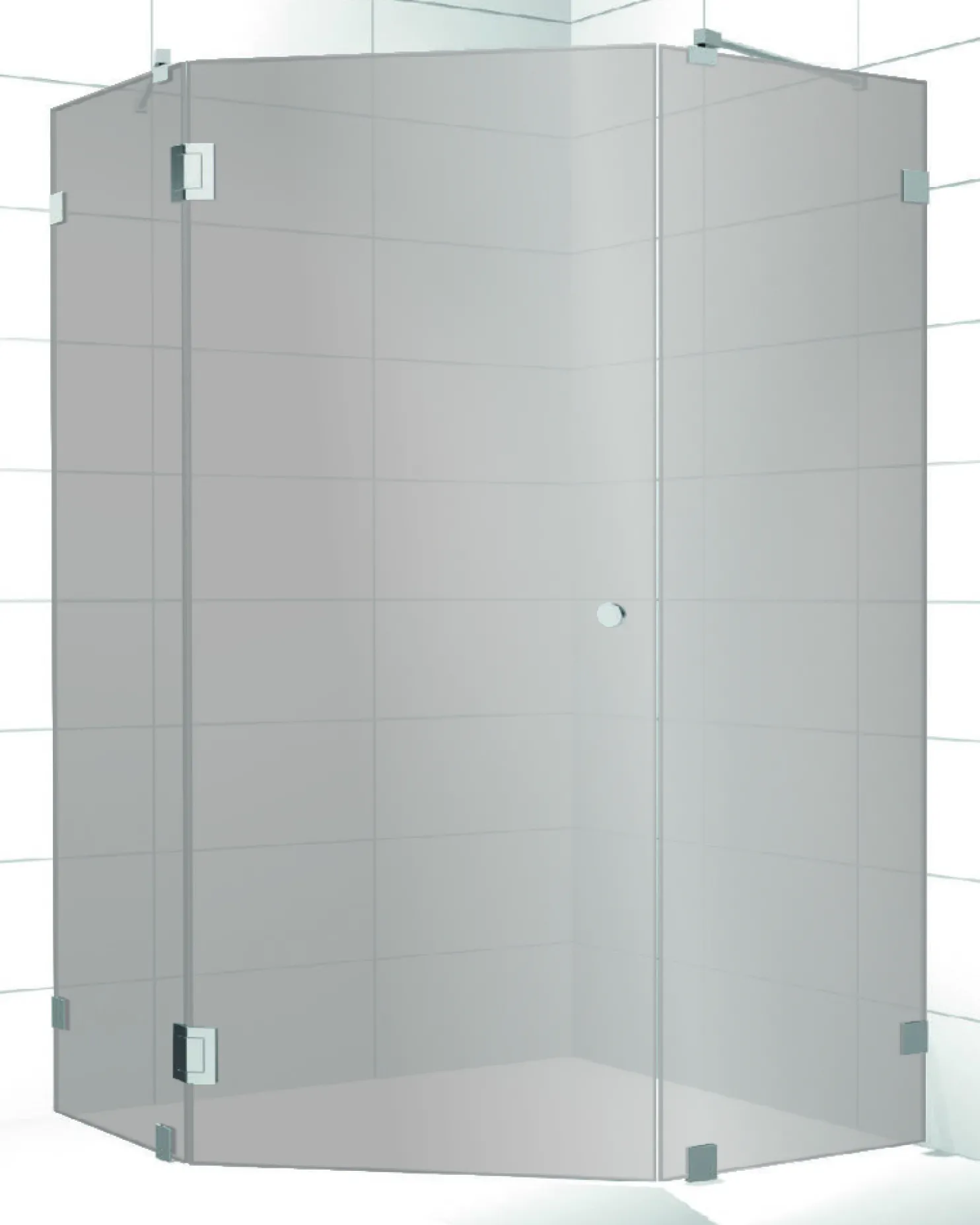 Suihkunurkkaus Elegance 12 harmaa mittatilaus