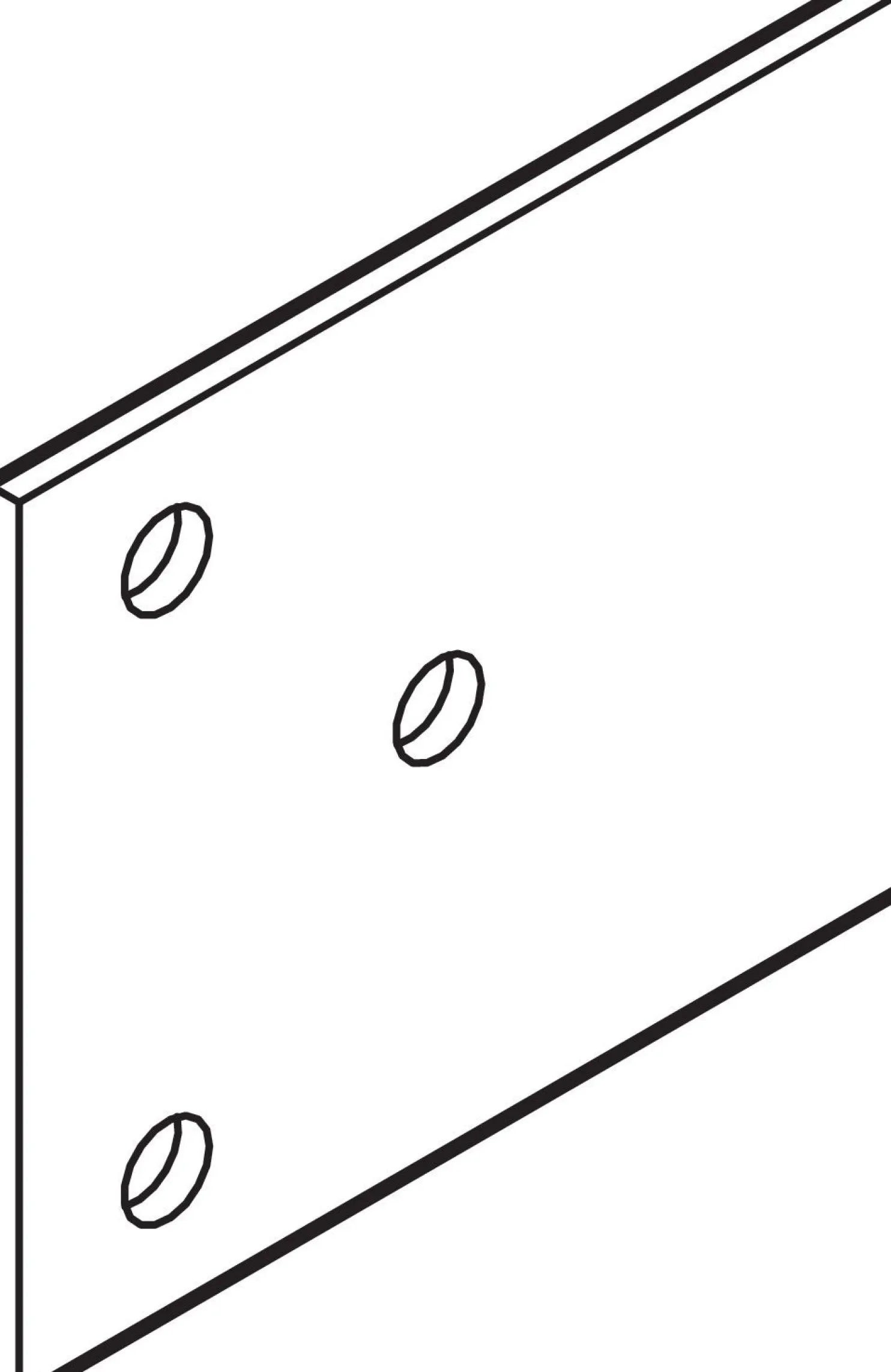 Suihkuseinän välilevy INR Arc -saranaan, kromi, eri kokoja