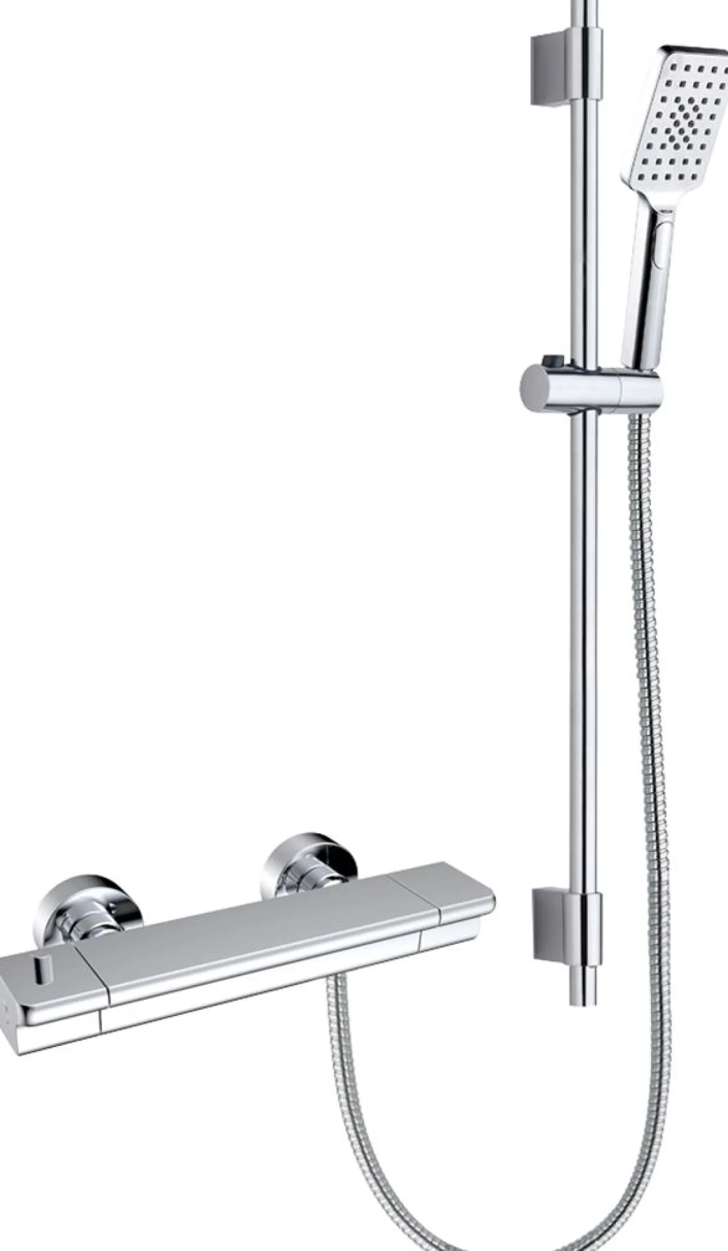 Suihkusetti Bathlife Skur, termostaattihanalla, hierova suihku, kromi