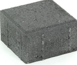 Suojatiekivi Rudus Kartanonoppa 80 138x138x80 mm sileä musta