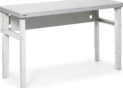 Teollisuuspöytä Sovella HEVI, 1500x630 mm, teräs, harmaa