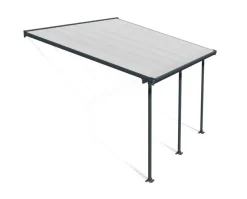 Terassikatos Palram-Canopia Feria 3 x 4,25 m harmaa/kirkas