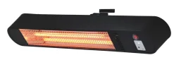 Terassilämmitin Emax Heating, kvartsi, hiilikuituputkella, 1400W, mattamusta