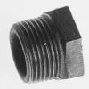 Teräs-supistusnippa musta ulkokierre/sisäkierre DN 25x20