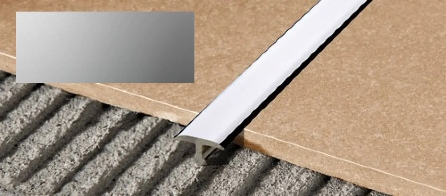 T-peitelista Progress Profiles Procover 2,7m 10mm anodisoitu hopea