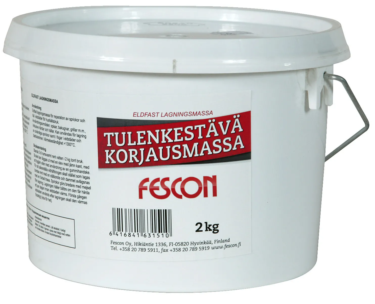 Tulenkestävä korjausmassa Fescon 2 kg