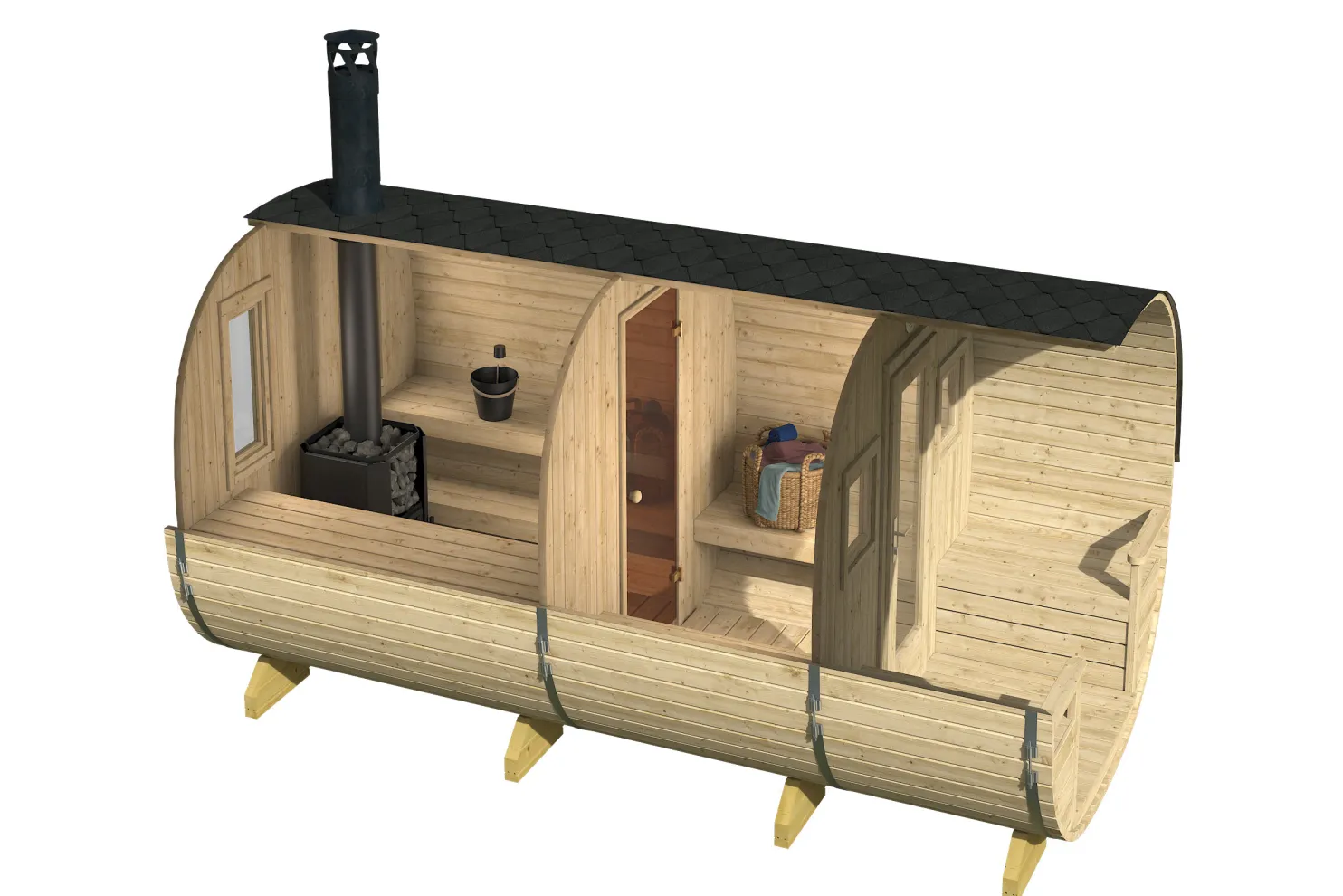 Tynnyrisauna Tene Turku 10.7m²