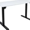 Työpöytä Home4You ERGO LIGHT 1 moottorilla 120x60xK73-118 cm, valkoinen/musta