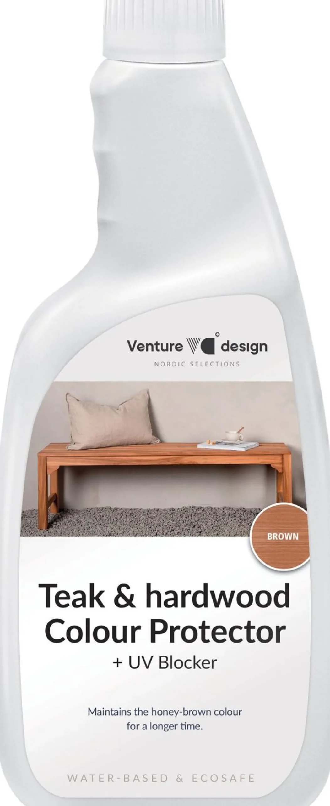 Ulko-kalusteiden suoja-aine Venture Home Bold, 750ml, ulkokalusteiden puuosille, sisältää UV-suoja-aineen