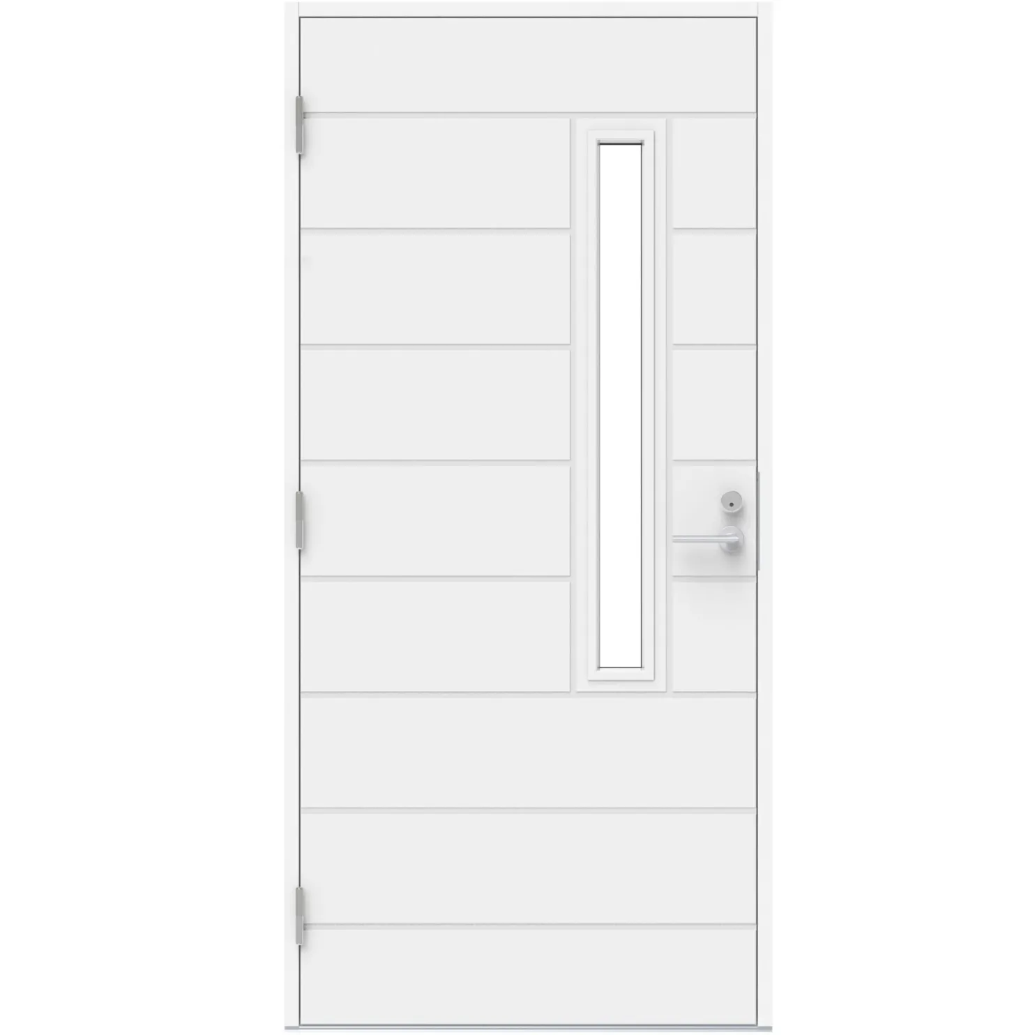 Ulko-ovi Pihla Vieno S10, 9-10x21, valkoinen