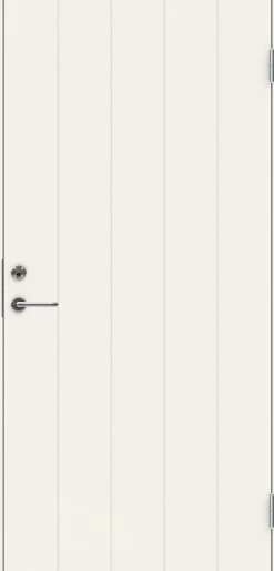Ulko-ovi Swedoor Clever P-100, 9-10x21, maalattu valkoinen NCS S 0502-Y, karmi 105mm
