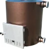 Ulkopuolinen kamina Kirami Tube Alu 40kW