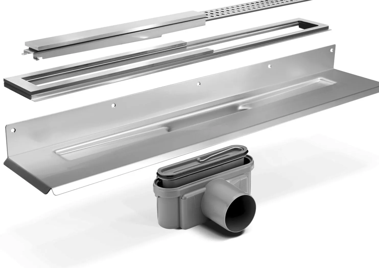 Unidrain Linjalattiakaivo Valmispaketti ClassicLine 700 mm