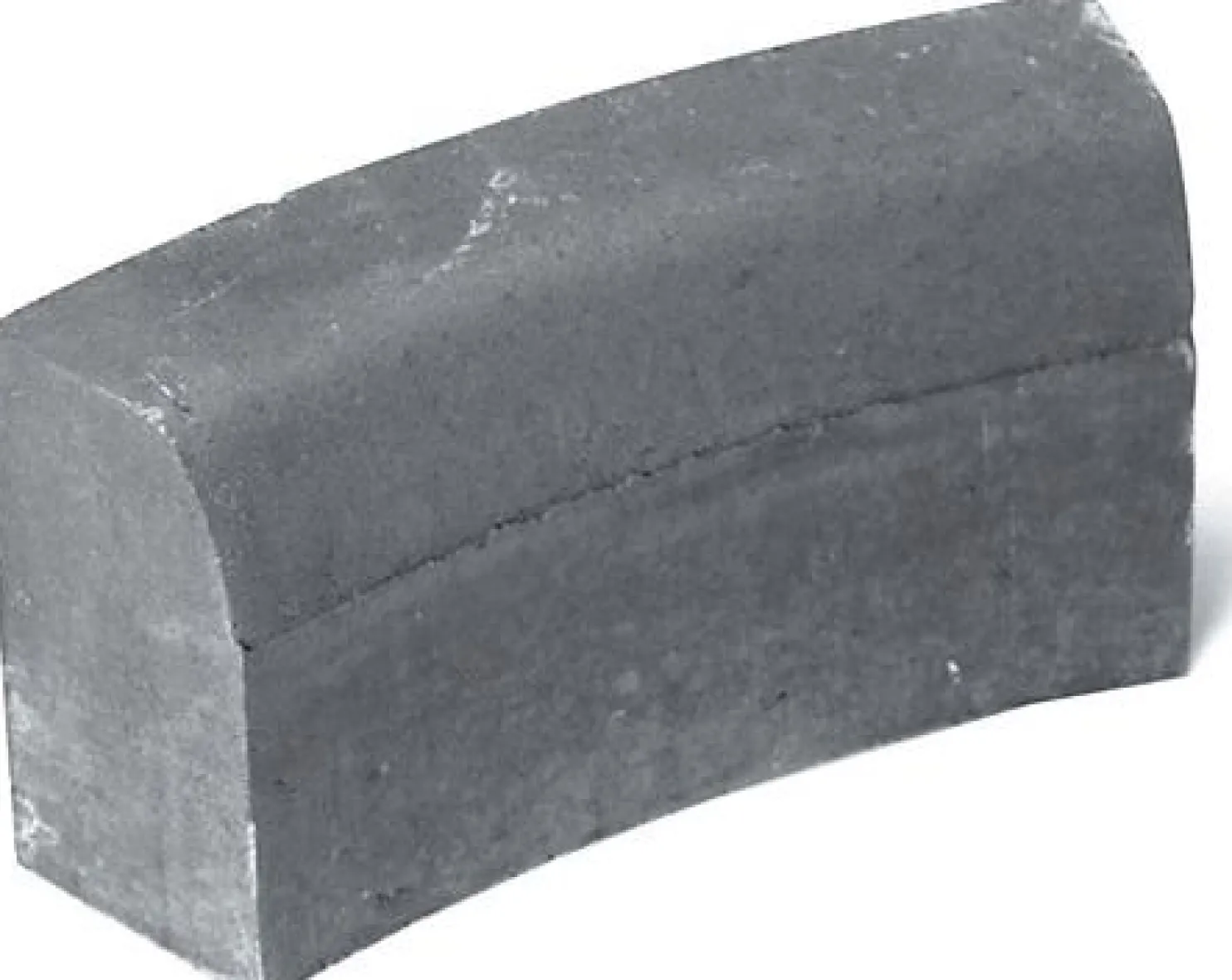 Upotettava reunakivi Rudus H13 kaarre R1000 kovera 523x170x300 mm sileä harmaa