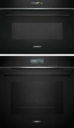 Uuni ja mikroaaltouuni Siemens HB776G3B2S-CE732GXB1, iQ700, musta