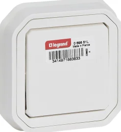 Vaihtokytkin Legrand Plexo 10 A IP55 uppo, valkoinen