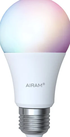 Vakiolamppu Airam SmartHome, 11W, E27, 1055lm, 2700-6500K, RGB/TW, opaali