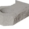 Vallikivi kulmaan HB-Betoni vasen 364x215x100 mm harmaa