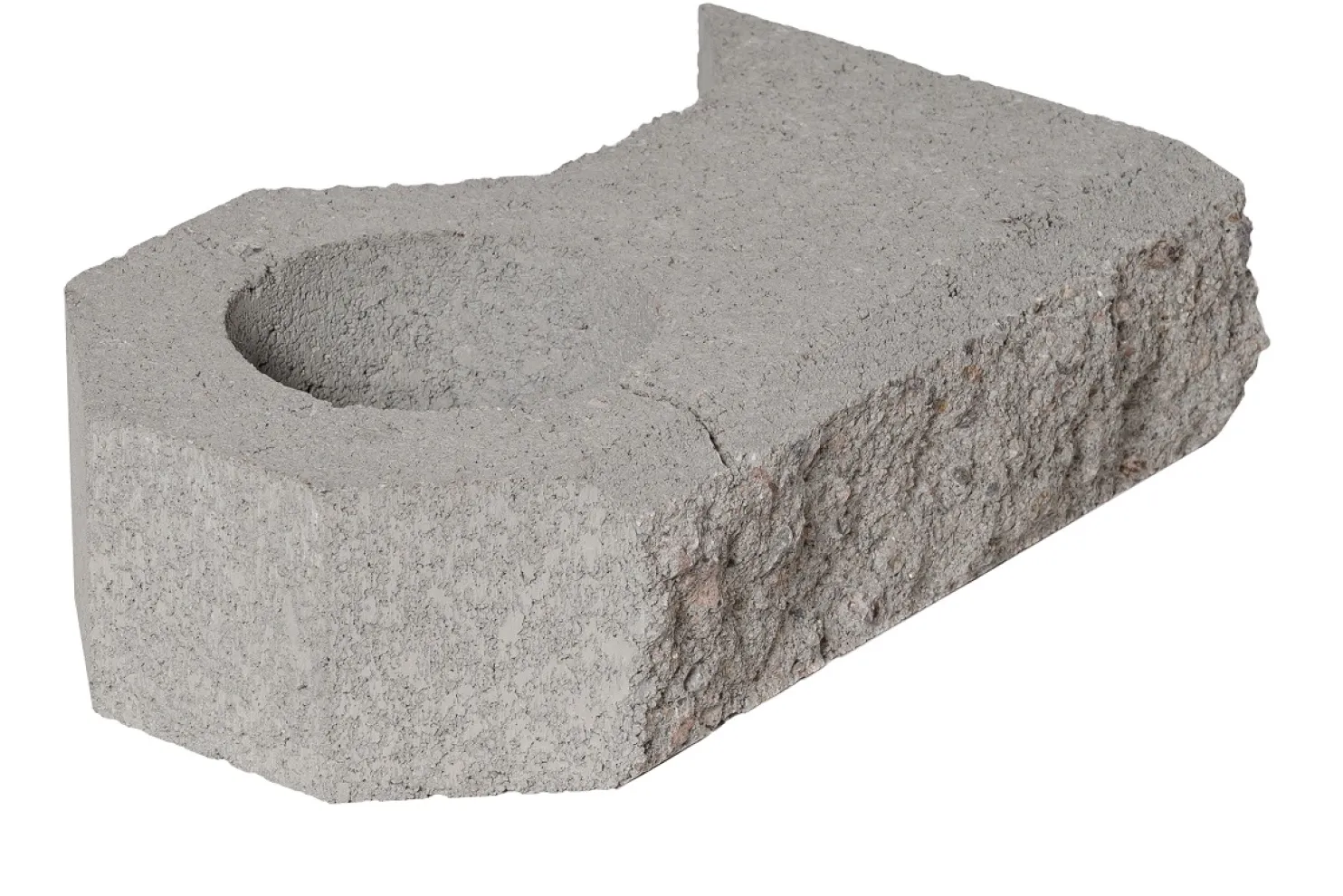 Vallikivi kulmaan HB-Betoni vasen 364x215x100 mm harmaa